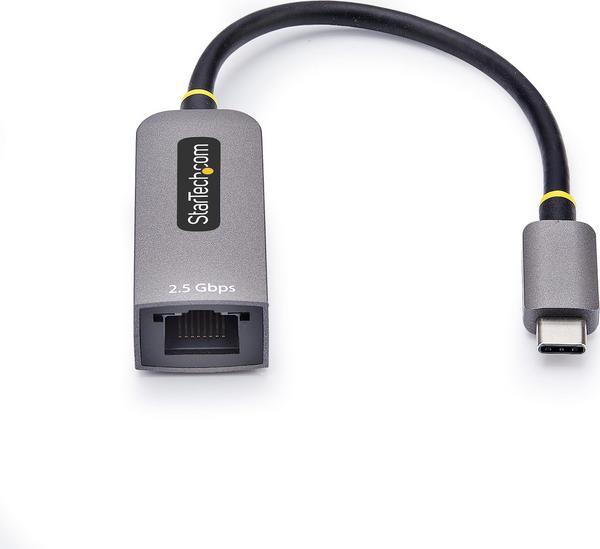 StarTech.com 2.5GbE USB-C to Ethernet Adapter - Adaptateur réseau - USB-C 3.2 Gen 1 / Thunderbolt 3 - Ethernet 10M/100M/1G/2,5 Gigabit - gris sidéral