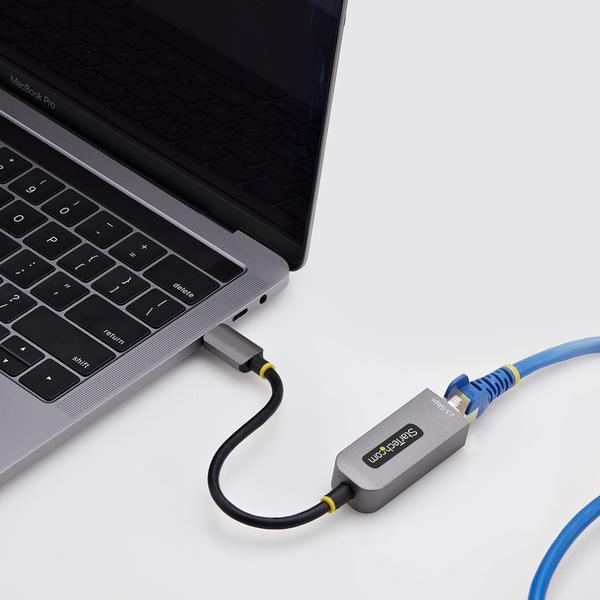 StarTech.com 2.5GbE USB-C to Ethernet Adapter - Adaptateur réseau - USB-C 3.2 Gen 1 / Thunderbolt 3 - Ethernet 10M/100M/1G/2,5 Gigabit - gris sidéral