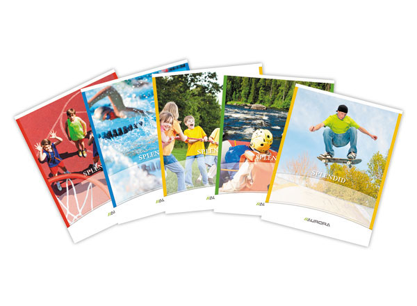 1 Cahier broché AURORA A5 - 4x8 avec marge - 80g - 72 pages