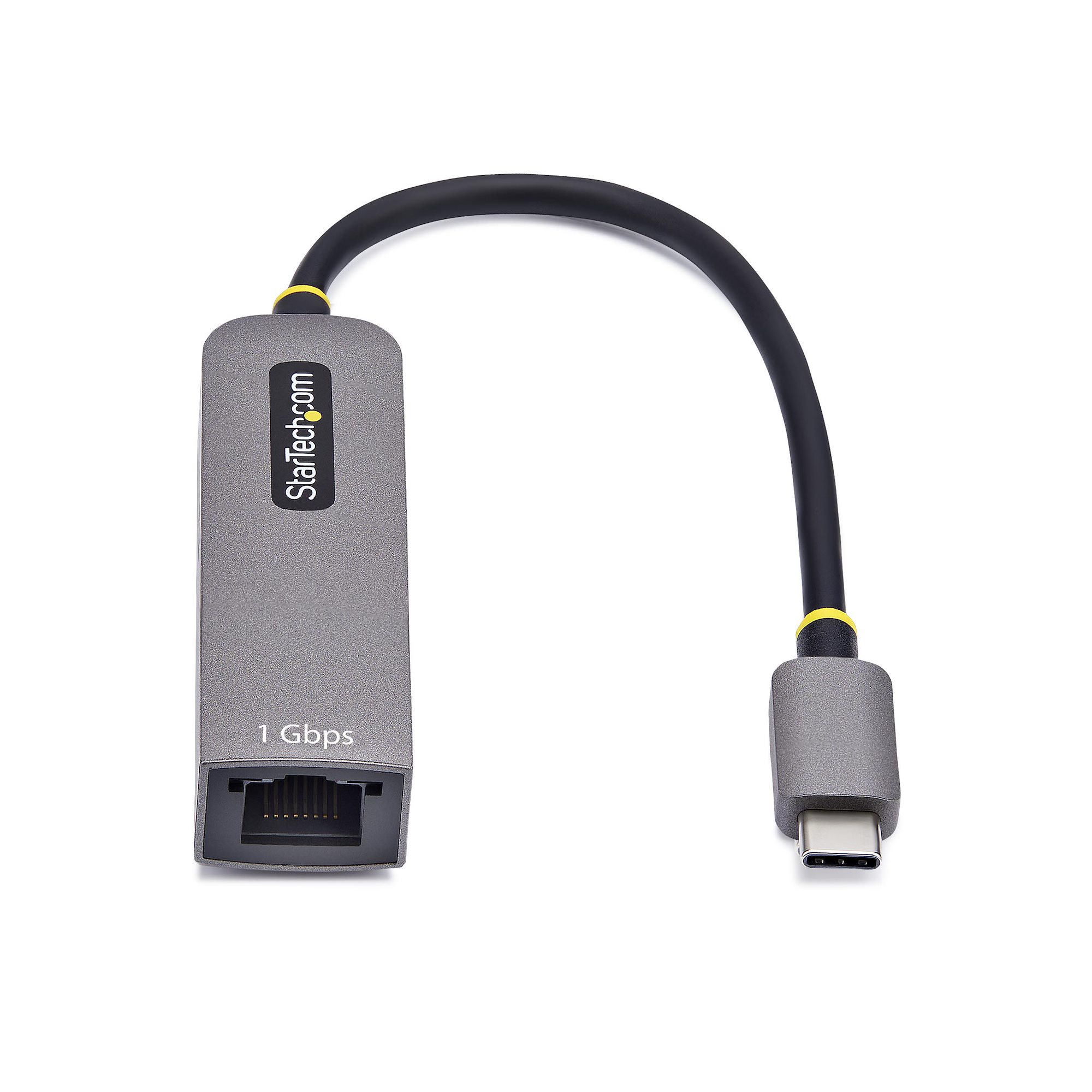 StarTech.com USB-C to Ethernet Adapter, NIC, 1Gbps - Adaptateur réseau - USB-C 3.2 Gen 1 - Gigabit Ethernet + USB-C 3.2 Gen 1 - gris sidéral