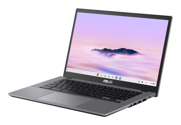 ASUS Chromebook Plus CX34 CX3402CVA-PQ0473 - Conception de charnière à 180 degrés - Intel Core i3 - i3-1315U / jusqu'à 4.5 GHz - Chrome OS - UHD Graphics - 8 Go RAM - 256 Go SSD UFS - 14" 1920 x 1080 (Full HD) - Wi-Fi 6E, Bluetooth - gris rocheux