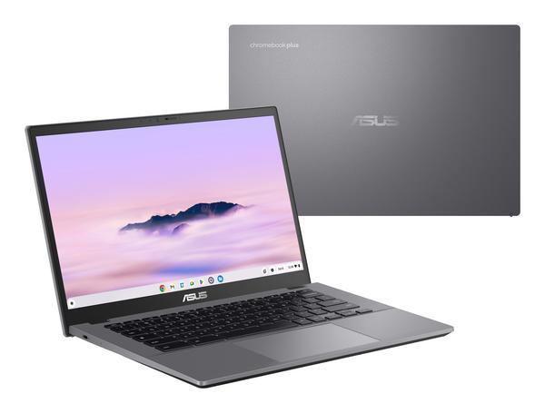 ASUS Chromebook Plus CX34 CX3402CVA-PQ0473 - Conception de charnière à 180 degrés - Intel Core i3 - i3-1315U / jusqu'à 4.5 GHz - Chrome OS - UHD Graphics - 8 Go RAM - 256 Go SSD UFS - 14" 1920 x 1080 (Full HD) - Wi-Fi 6E, Bluetooth - gris rocheux
