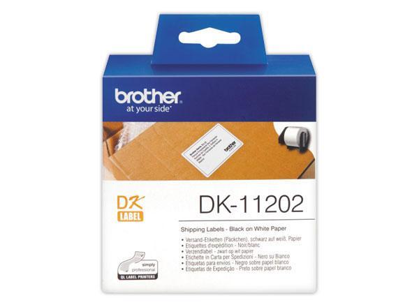 1 Rouleau d'étiquettes QL BROTHER 62x100mm 300 étiquettes DK11202