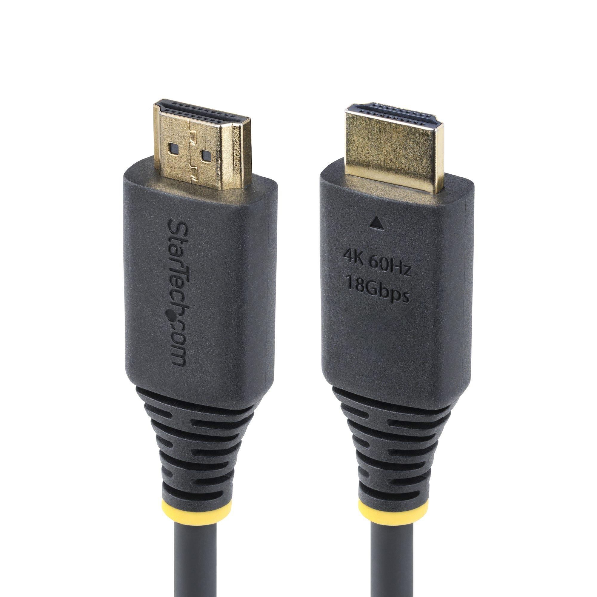 StarTech.com 30cm (1ft) High Speed HDMI Cable, 4K60Hz - Premium High speed - câble HDMI avec Ethernet - HDMI mâle pour HDMI mâle - 30 cm - blindé - noir - support pour 4K60Hz, support pour 2K144Hz, support 1080 p 240 Hz, sans halogène, passif