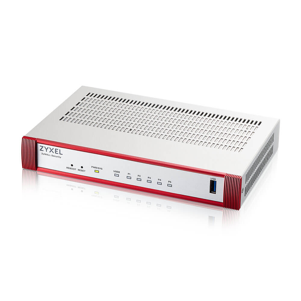 Zyxel USG Flex H Series 50H - Firewall - avec 1 an de pack Gold Security - 5 ports - 1GbE - géré par le Cloud - pour Zyxel SFP-1000T, SFP10G-LR, SFP10G-SR, SFP-LX-10-D, SFP-SX-D