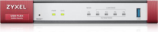 Zyxel USG Flex H Series 50HP - Firewall - avec 1 an de pack Gold Security - 5 ports - 1GbE - géré par le Cloud - pour Zyxel SFP-1000T, SFP10G-LR, SFP10G-SR, SFP-LX-10-D, SFP-SX-D