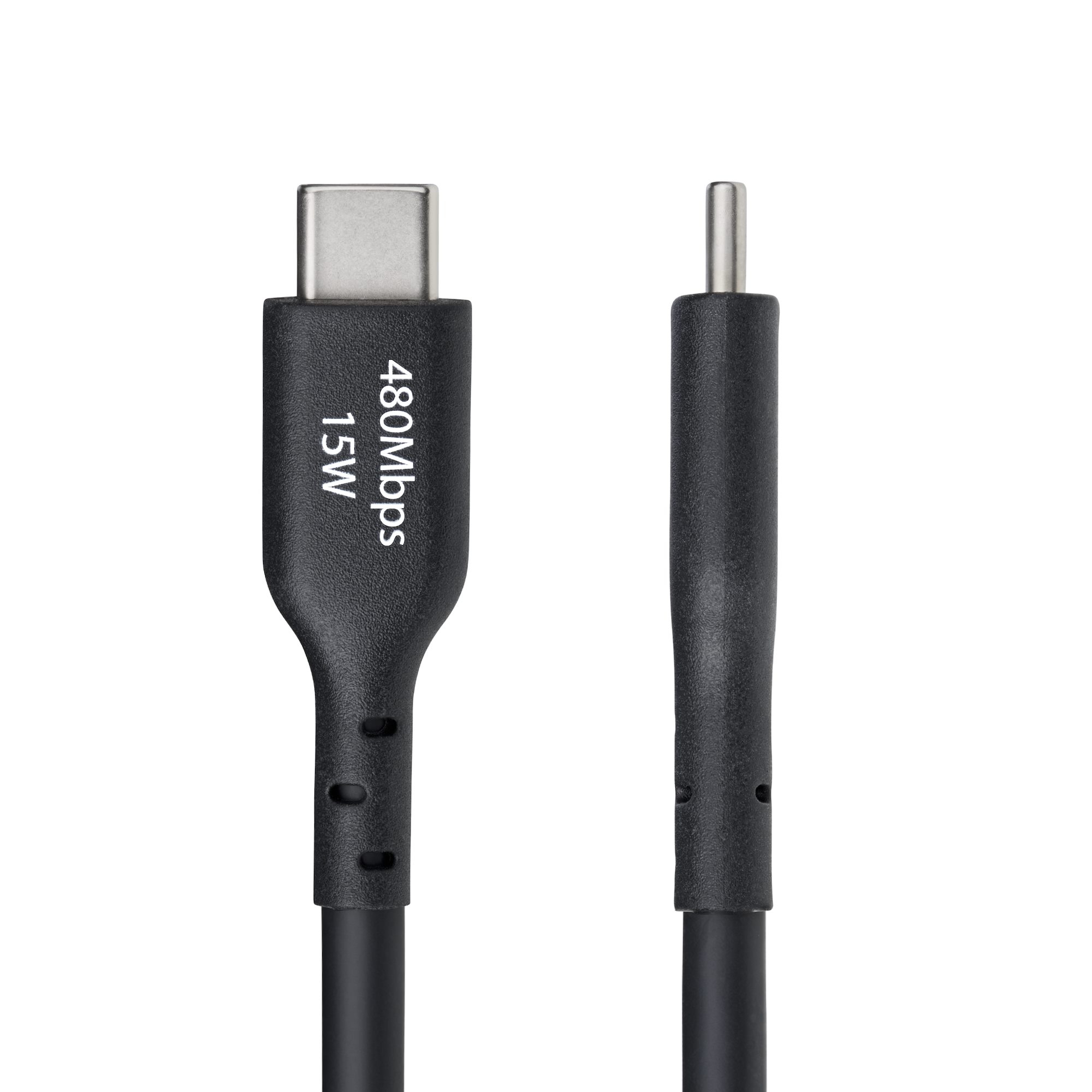 StarTech.com 4m (13ft) USB-A to USB-C Charging Cable, Charger Cord, M/M - Câble USB - USB (M) pour 24 pin USB-C (M) - USB 2.0 - 3 A - 4 m - charge et synchronisation, sans halogène, passif, USB Fast Charge (15W) - noir