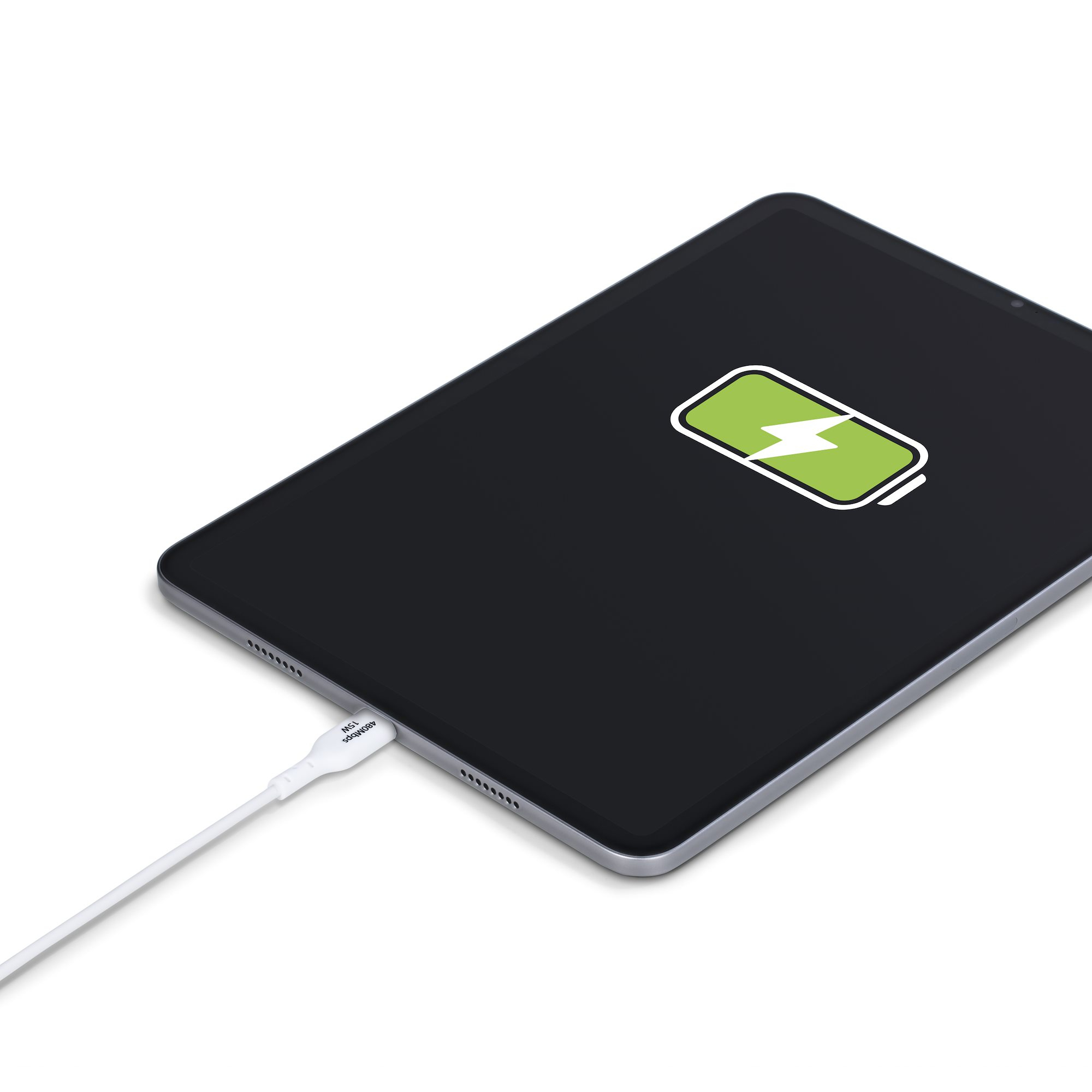 StarTech.com 2m (6.6ft) White USB-A to USB-C Charging Cable/Cord, M/M - Câble USB - USB (M) pour 24 pin USB-C (M) - USB 2.0 - 3 A - 2 m - charge et synchronisation, sans halogène, passif, USB Fast Charge (15W) - blanc