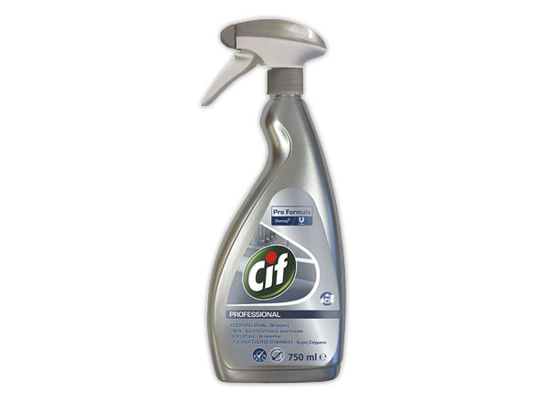 1 Vaporisateur 750 ml CIF Nettoyant inoxpro