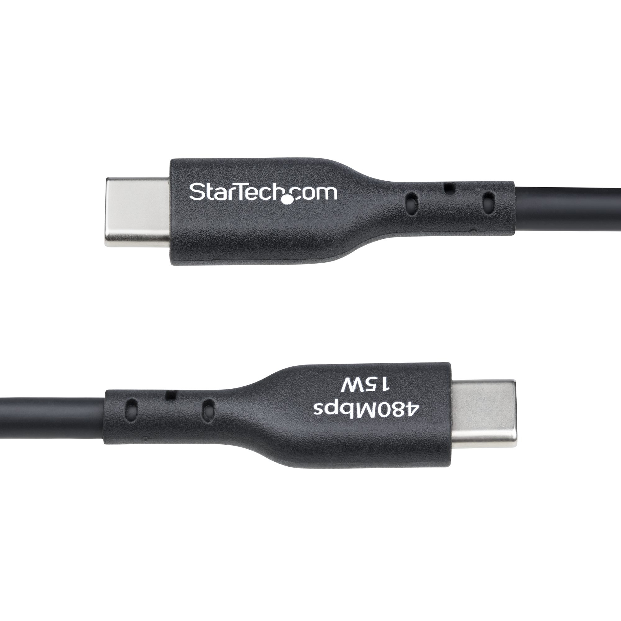 StarTech.com 3m (9.8ft) USB-A to USB-C Charging Cable, Charger Cord, M/M - Câble USB - USB (M) pour 24 pin USB-C (M) - USB 2.0 - 3 A - 3 m - charge et synchronisation, sans halogène, passif, USB Fast Charge (15W) - noir