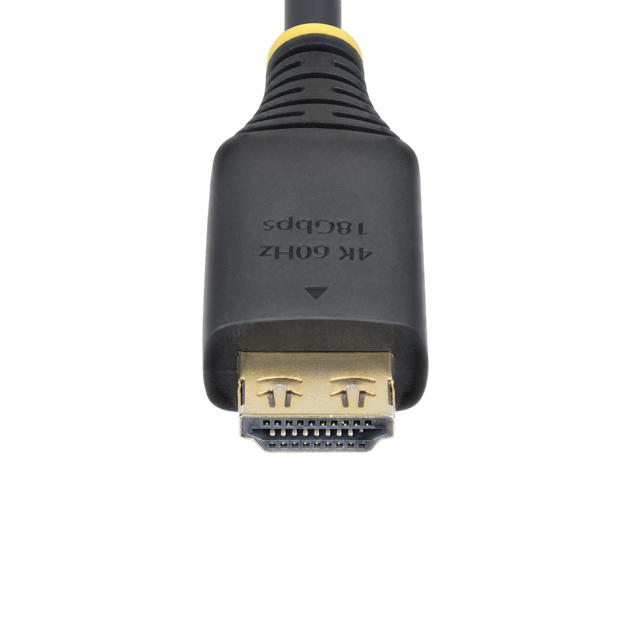 StarTech.com 6ft High Speed HDMI Cable w/Gripping Connectors, 4K 60Hz - High speed - câble HDMI avec Ethernet - HDMI mâle pour HDMI mâle - 1.8 m - blindé - noir - support pour 4K60Hz, support pour 2K144Hz, support 1080 p 240 Hz, sans halogène, passif