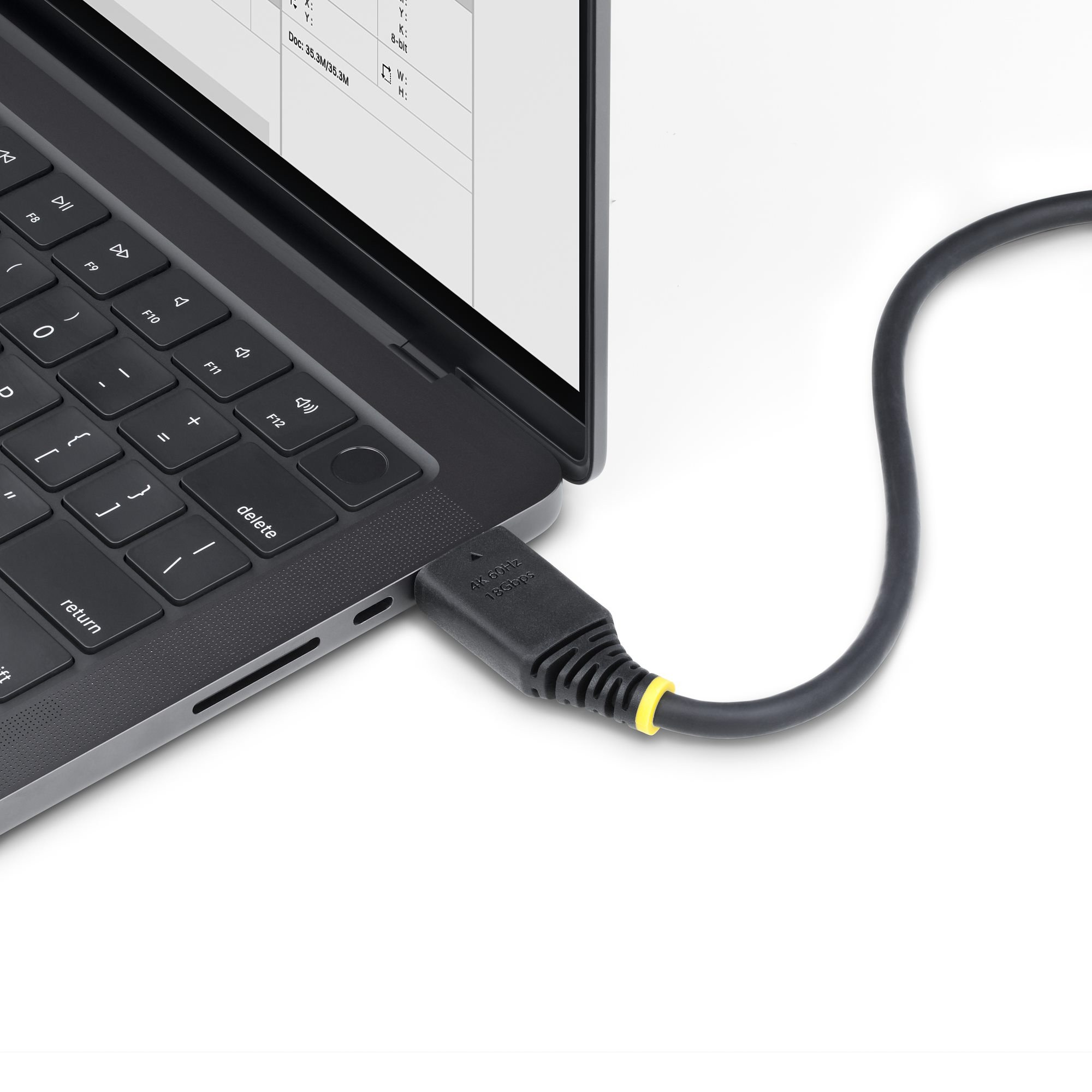 StarTech.com 6ft High Speed HDMI Cable w/Gripping Connectors, 4K 60Hz - High speed - câble HDMI avec Ethernet - HDMI mâle pour HDMI mâle - 1.8 m - blindé - noir - support pour 4K60Hz, support pour 2K144Hz, support 1080 p 240 Hz, sans halogène, passif