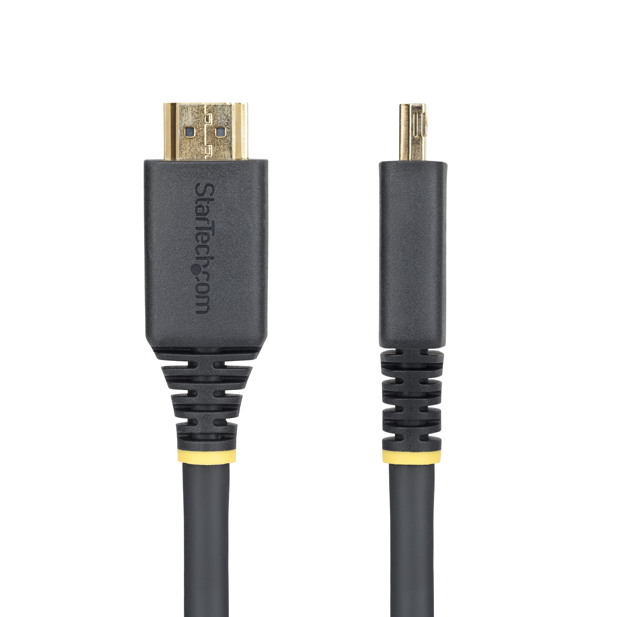 StarTech.com 15ft High Speed HDMI Cable w/Gripping Connectors, 4K 60Hz - High speed - câble HDMI avec Ethernet - HDMI mâle pour HDMI mâle - 4.5 m - blindé - noir - support pour 4K60Hz, support pour 2K144Hz, support 1080 p 240 Hz, sans halogène, passif