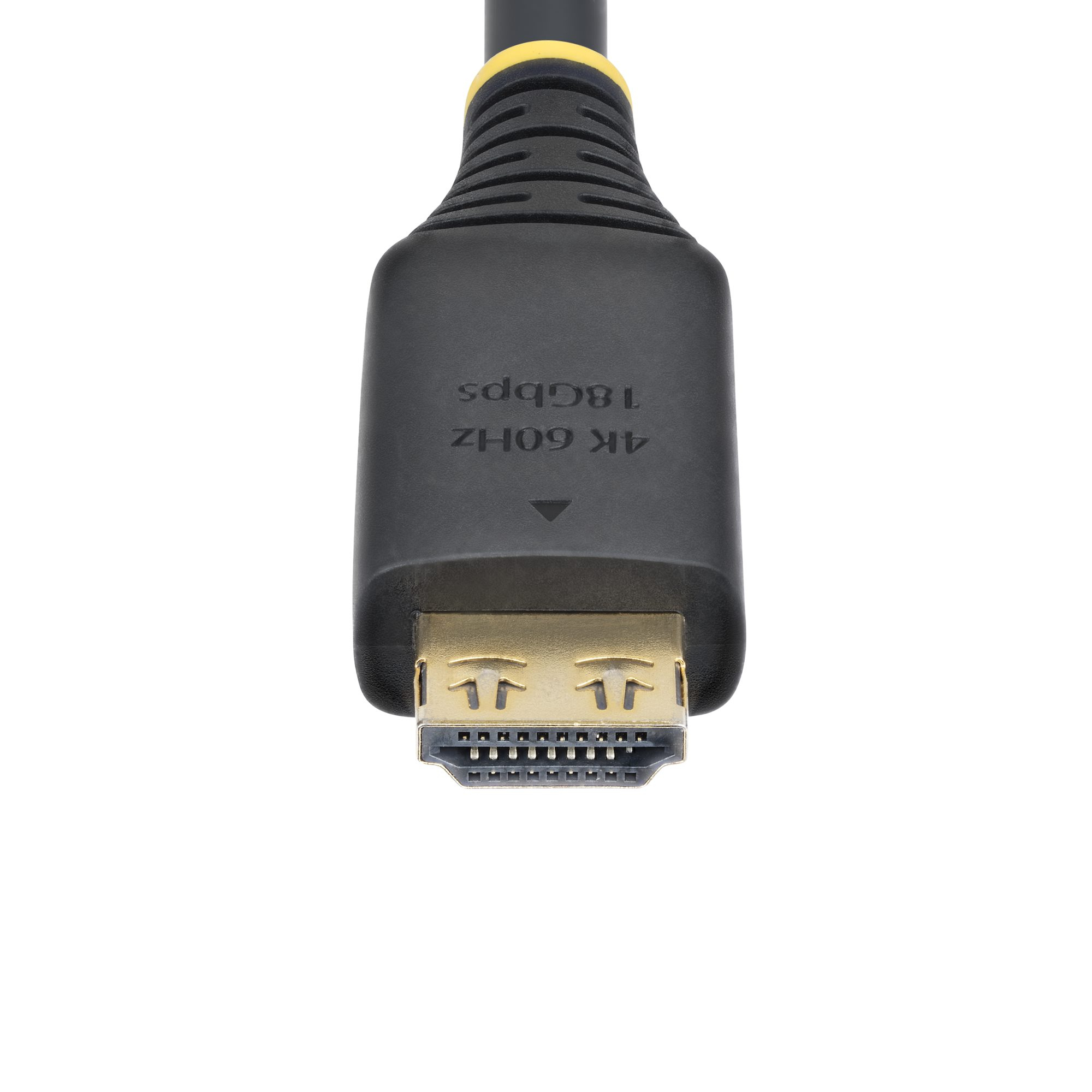 StarTech.com 15ft High Speed HDMI Cable w/Gripping Connectors, 4K 60Hz - High speed - câble HDMI avec Ethernet - HDMI mâle pour HDMI mâle - 4.5 m - blindé - noir - support pour 4K60Hz, support pour 2K144Hz, support 1080 p 240 Hz, sans halogène, passif