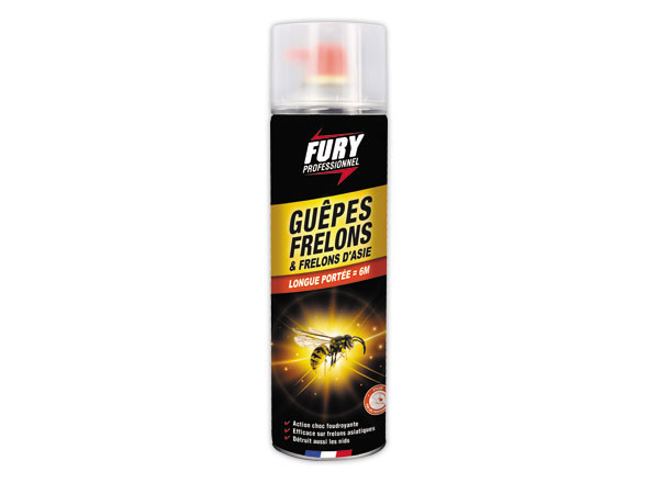 1 Aérosol 500 ml Anti guêpes frelons fury