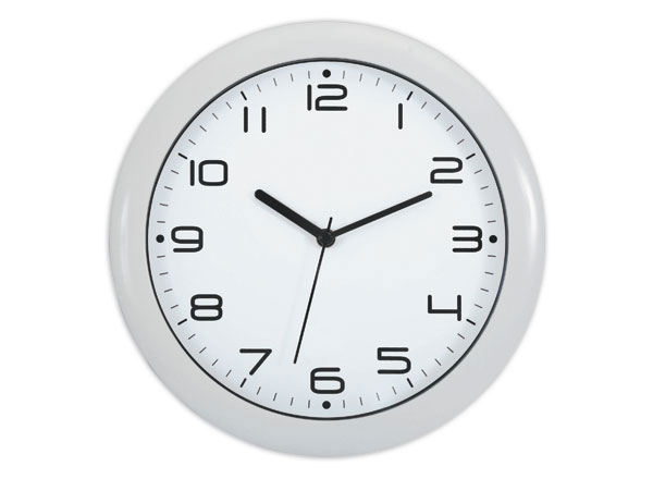 1 Horloge murale à quartz FIDUCIAL - blanc