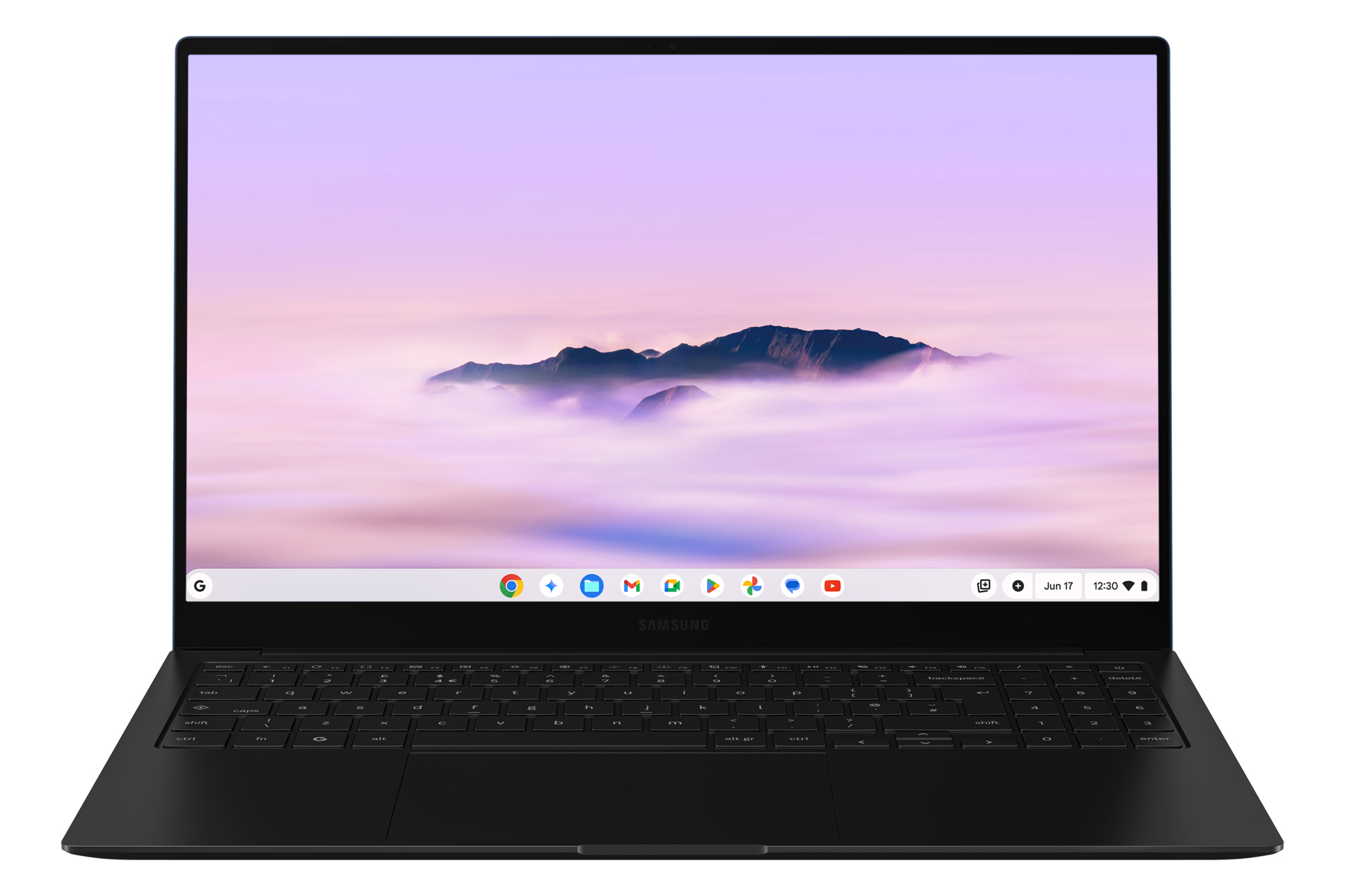 Samsung Galaxy Chromebook Plus - Intel Core 5 - 120U / jusqu'à 5 GHz - Chrome OS - Intel Graphics - 8 Go RAM - 256 Go SSD eUFS - 15.6" AMOLED 1920 x 1080 (Full HD) - Bluetooth, Wi-Fi 6E - bleu neptune