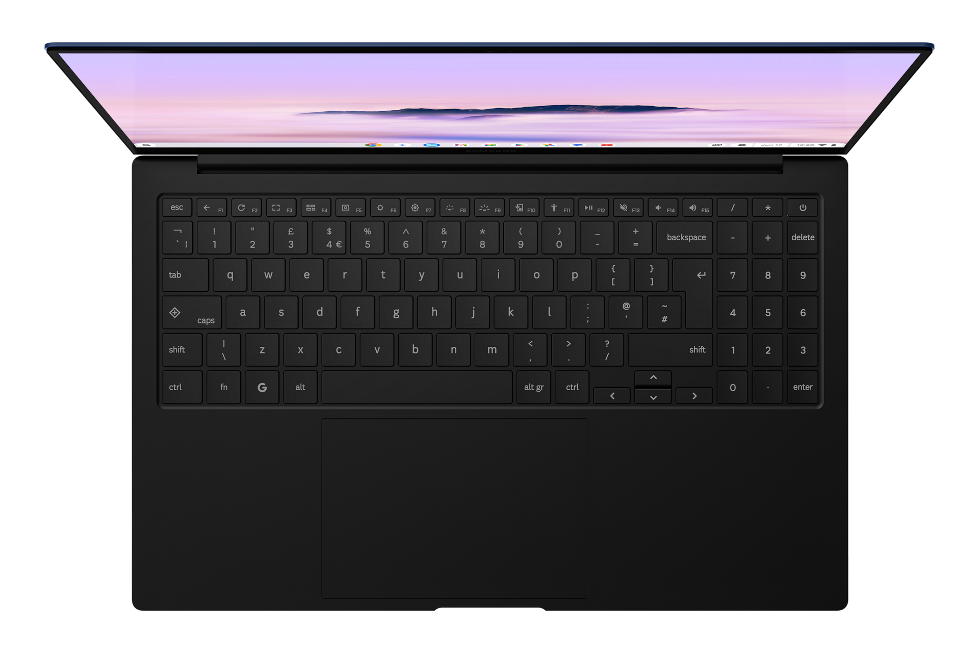 Samsung Galaxy Chromebook Plus - Intel Core 5 - 120U / jusqu'à 5 GHz - Chrome OS - Intel Graphics - 8 Go RAM - 256 Go SSD eUFS - 15.6" AMOLED 1920 x 1080 (Full HD) - Bluetooth, Wi-Fi 6E - bleu neptune