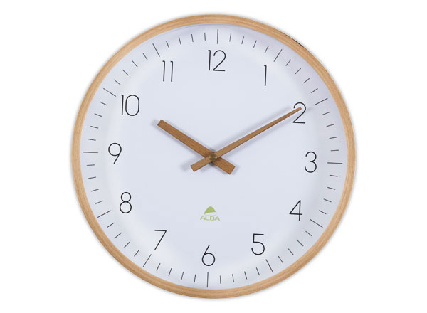 1 Horloge murale 30 cm cadran bois