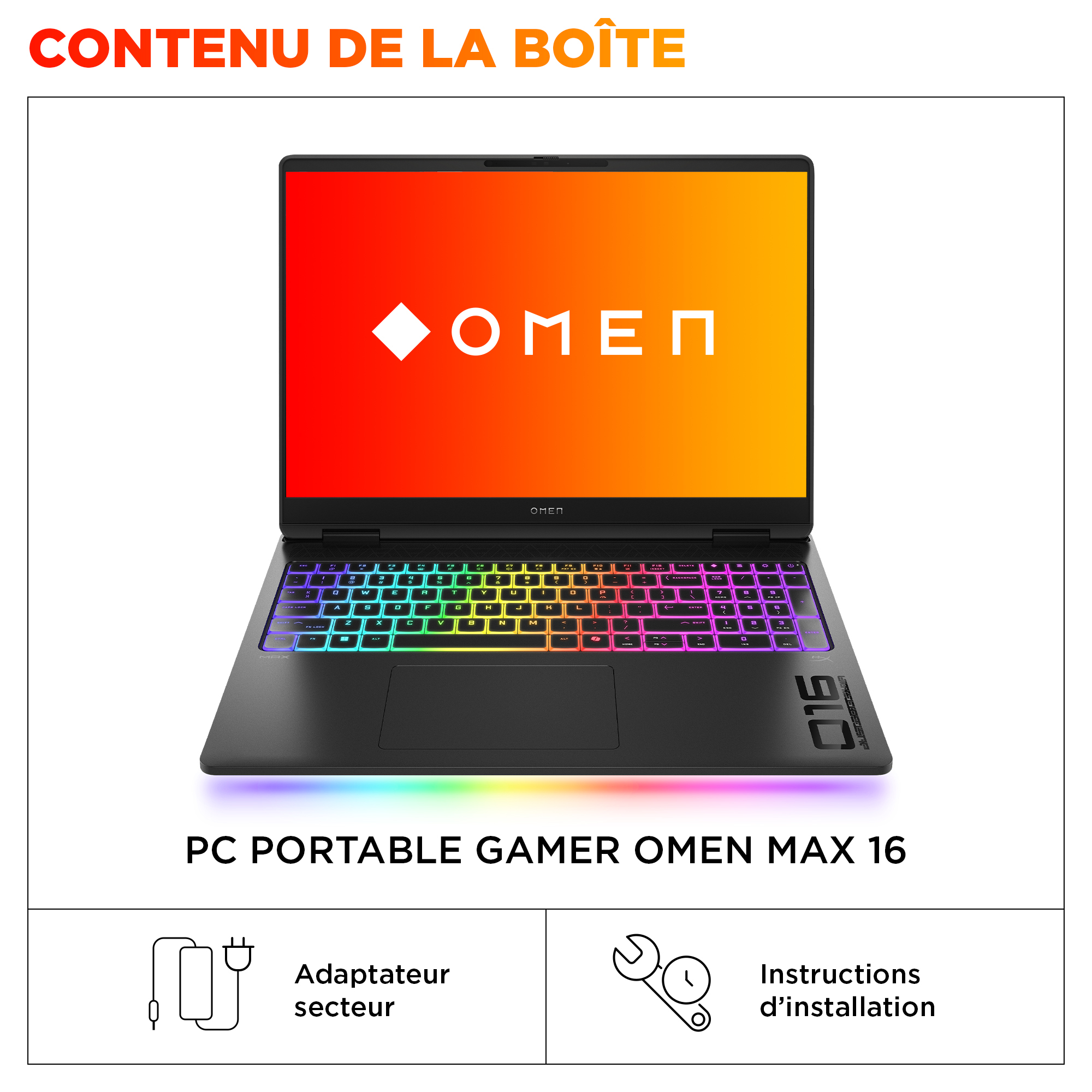 OMEN GAMING HP 16-ah0018nf Ultra 9 - 275HX (24C) 32GB DDR5 2DM 5600 2TB PCIe Gen4 Performance NVIDIA GeForce RTX 5090 24GB VRAM 330 Watt OST W11H6 ADV 16.0 2.5K (2560x1600) Antiglare Low Blue Light IPS VRR 240Hz 500 nits Intel Gale Peak 2 Wi-Fi 7 BE200 +