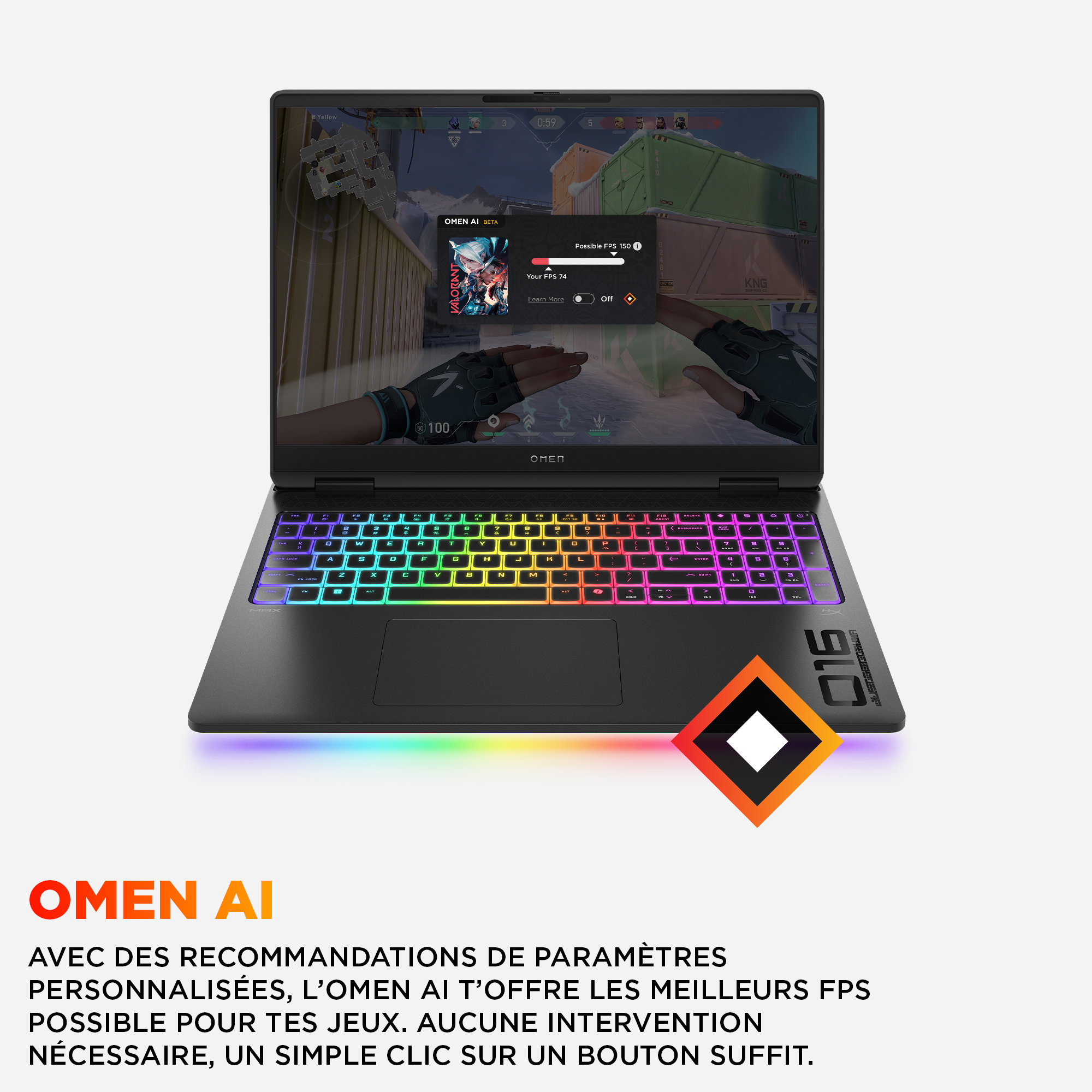 OMEN GAMING HP 16-ah0018nf Ultra 9 - 275HX (24C) 32GB DDR5 2DM 5600 2TB PCIe Gen4 Performance NVIDIA GeForce RTX 5090 24GB VRAM 330 Watt OST W11H6 ADV 16.0 2.5K (2560x1600) Antiglare Low Blue Light IPS VRR 240Hz 500 nits Intel Gale Peak 2 Wi-Fi 7 BE200 +