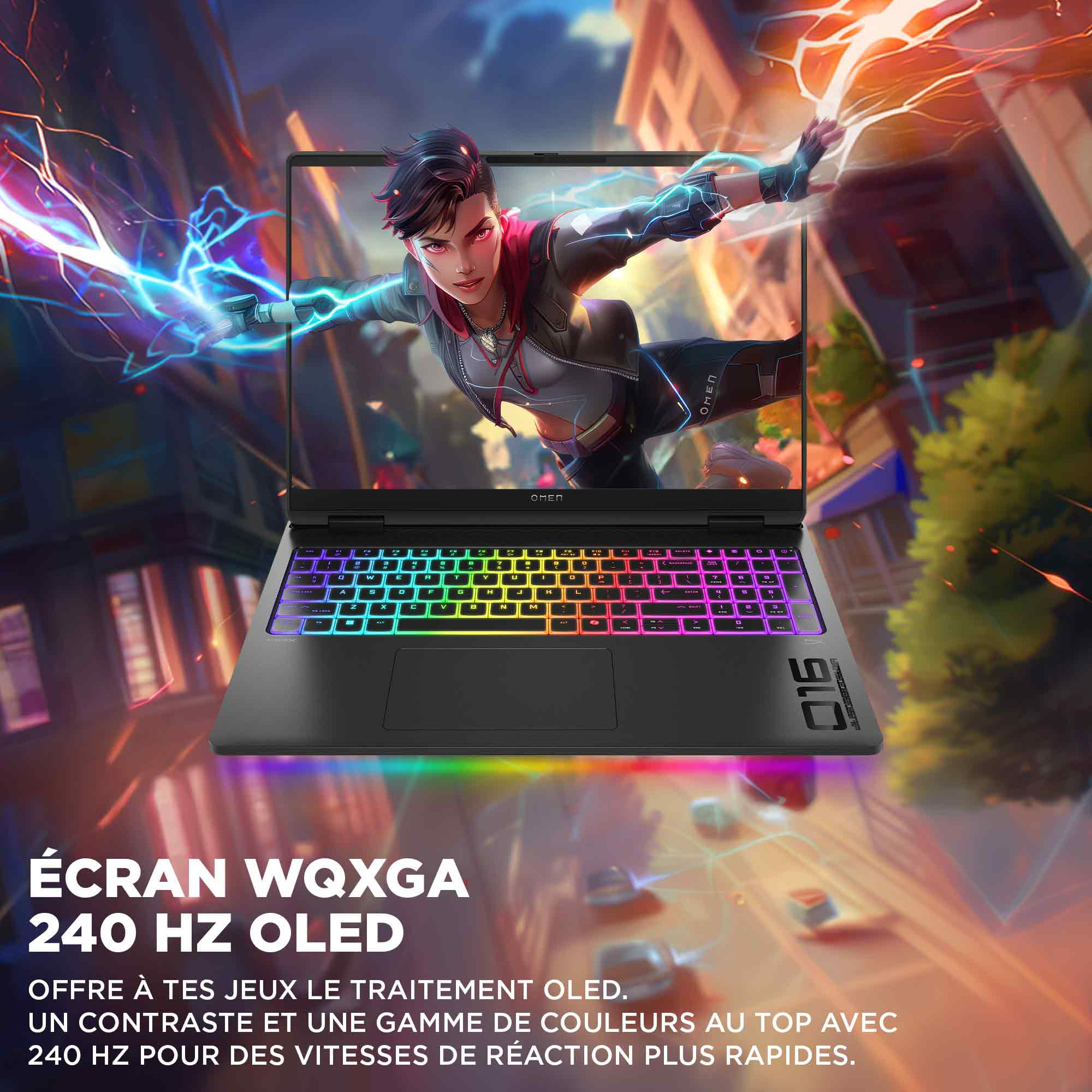 OMEN GAMING HP 16-ah0018nf Ultra 9 - 275HX (24C) 32GB DDR5 2DM 5600 2TB PCIe Gen4 Performance NVIDIA GeForce RTX 5090 24GB VRAM 330 Watt OST W11H6 ADV 16.0 2.5K (2560x1600) Antiglare Low Blue Light IPS VRR 240Hz 500 nits Intel Gale Peak 2 Wi-Fi 7 BE200 +