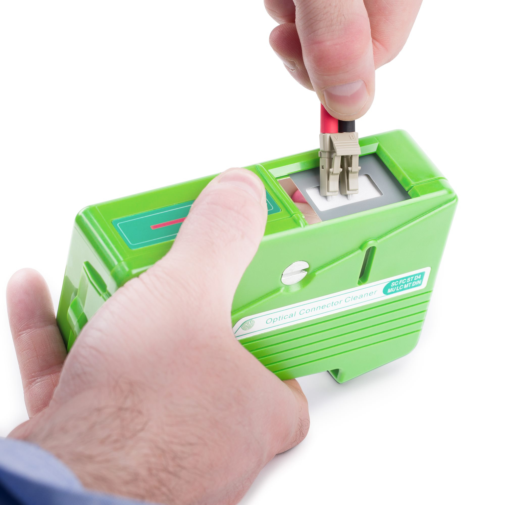 StarTech.com Fiber Optic Cleaner, Fiber Cable Cleaner for LC/SC/ST/FC - Outil de nettoyage de fibre optique - vert