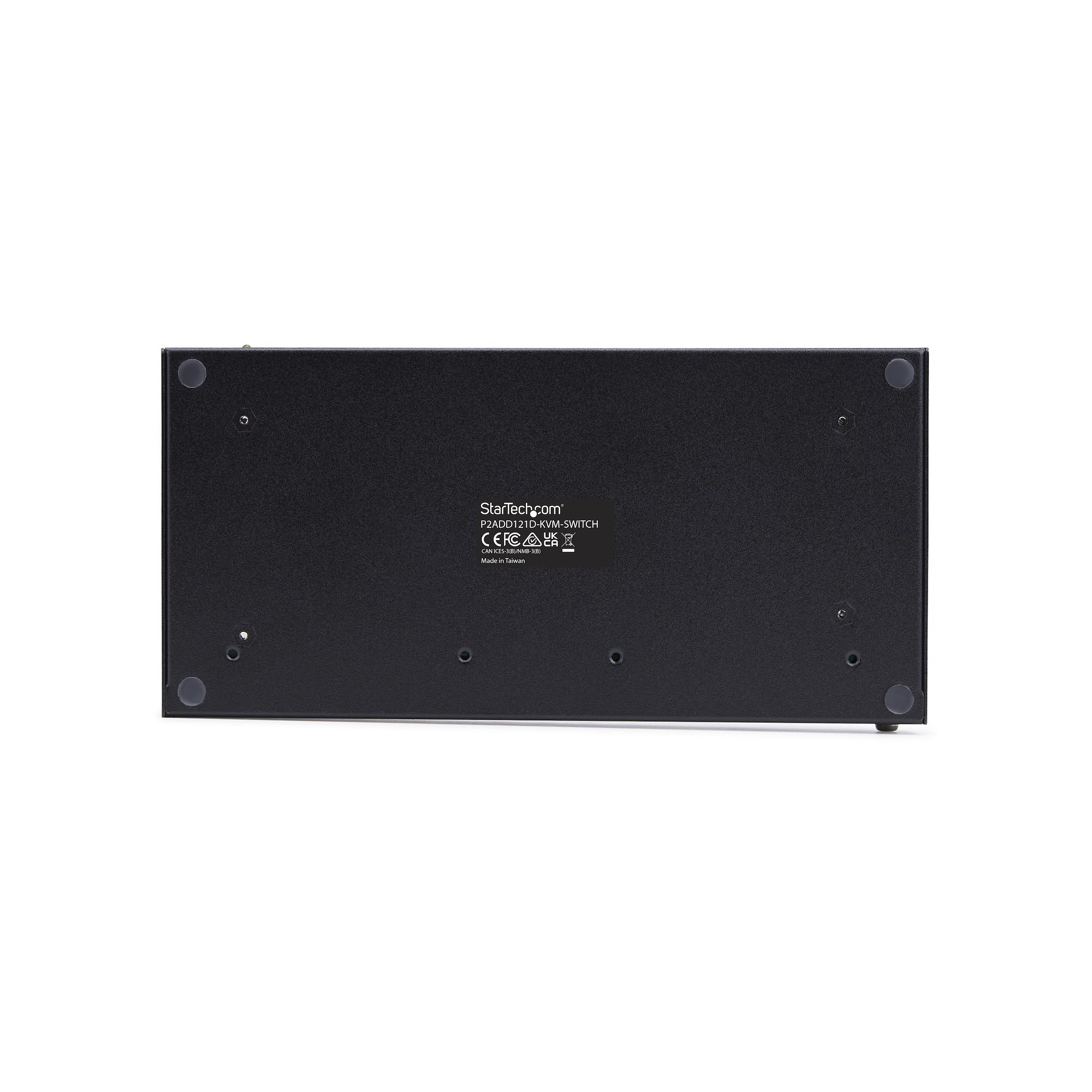 StarTech.com 2-Port Dual-Monitor DP KVM Switch w/Video Matrix, 4K 60Hz - Commutateur écran-clavier-souris/audio/USB - 2 x KVM / audio / USB - 1 utilisateur local - de bureau - Conformité TAA