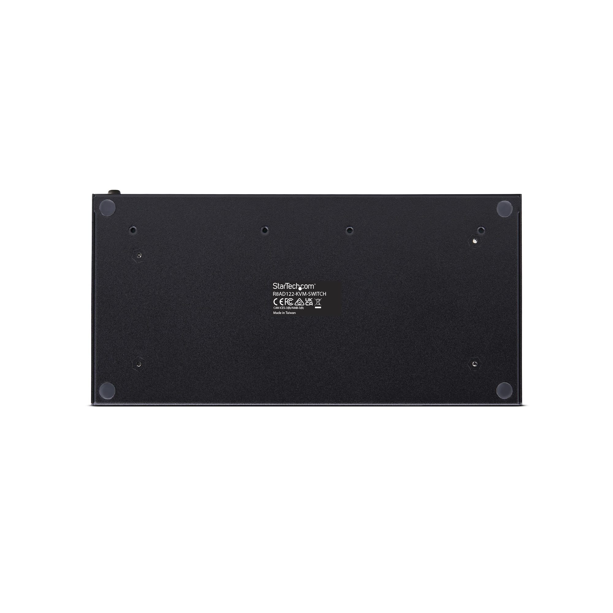 StarTech.com 8-Port DisplayPort KVM Switch w/1U Rack Mount Kit, 4K 60Hz - Commutateur KVM - 8 x KVM port(s) - 1 utilisateur local - de bureau - Conformité TAA