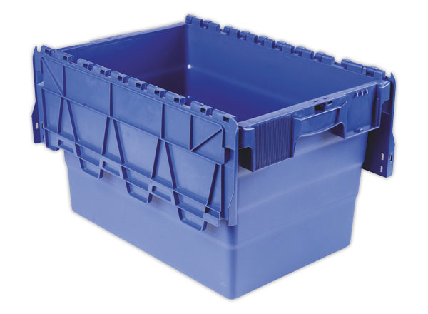1 Bac navette gerbable 64 litres bleu