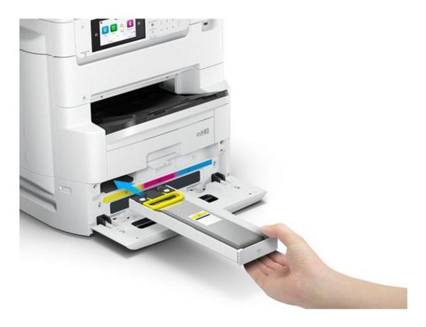 Epson WorkForce Pro EM-C8101RDWF - Imprimante multifonctions - couleur - jet d'encre - A3 (support) - jusqu'à 22 ppm (copie) - jusqu'à 26 ppm (impression) - 400 feuilles - 33.6 Kbits/s - USB 2.0, hôte USB 2.0, Gigabit LAN, Wi-Fi(ac)