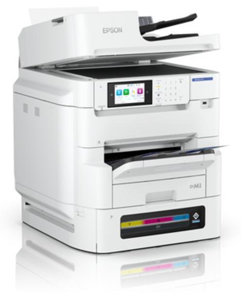 Epson WorkForce Pro EM-C8101RDWF - Imprimante multifonctions - couleur - jet d'encre - A3 (support) - jusqu'à 22 ppm (copie) - jusqu'à 26 ppm (impression) - 400 feuilles - 33.6 Kbits/s - USB 2.0, hôte USB 2.0, Gigabit LAN, Wi-Fi(ac)