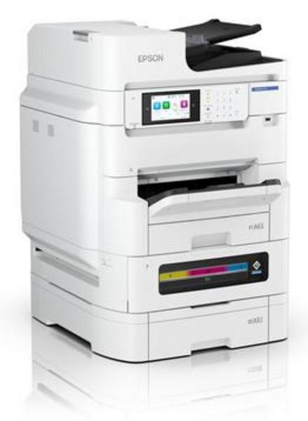 Epson WorkForce Pro EM-C8101RDWF - Imprimante multifonctions - couleur - jet d'encre - A3 (support) - jusqu'à 22 ppm (copie) - jusqu'à 26 ppm (impression) - 400 feuilles - 33.6 Kbits/s - USB 2.0, hôte USB 2.0, Gigabit LAN, Wi-Fi(ac)