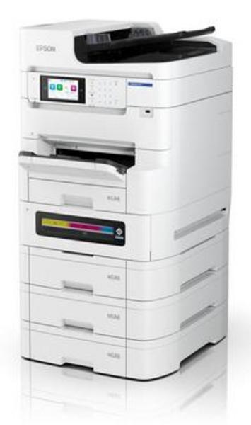Epson WorkForce Pro EM-C8101RDWF - Imprimante multifonctions - couleur - jet d'encre - A3 (support) - jusqu'à 22 ppm (copie) - jusqu'à 26 ppm (impression) - 400 feuilles - 33.6 Kbits/s - USB 2.0, hôte USB 2.0, Gigabit LAN, Wi-Fi(ac)