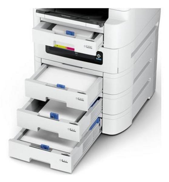Epson WorkForce Pro EM-C8101RDWF - Imprimante multifonctions - couleur - jet d'encre - A3 (support) - jusqu'à 22 ppm (copie) - jusqu'à 26 ppm (impression) - 400 feuilles - 33.6 Kbits/s - USB 2.0, hôte USB 2.0, Gigabit LAN, Wi-Fi(ac)
