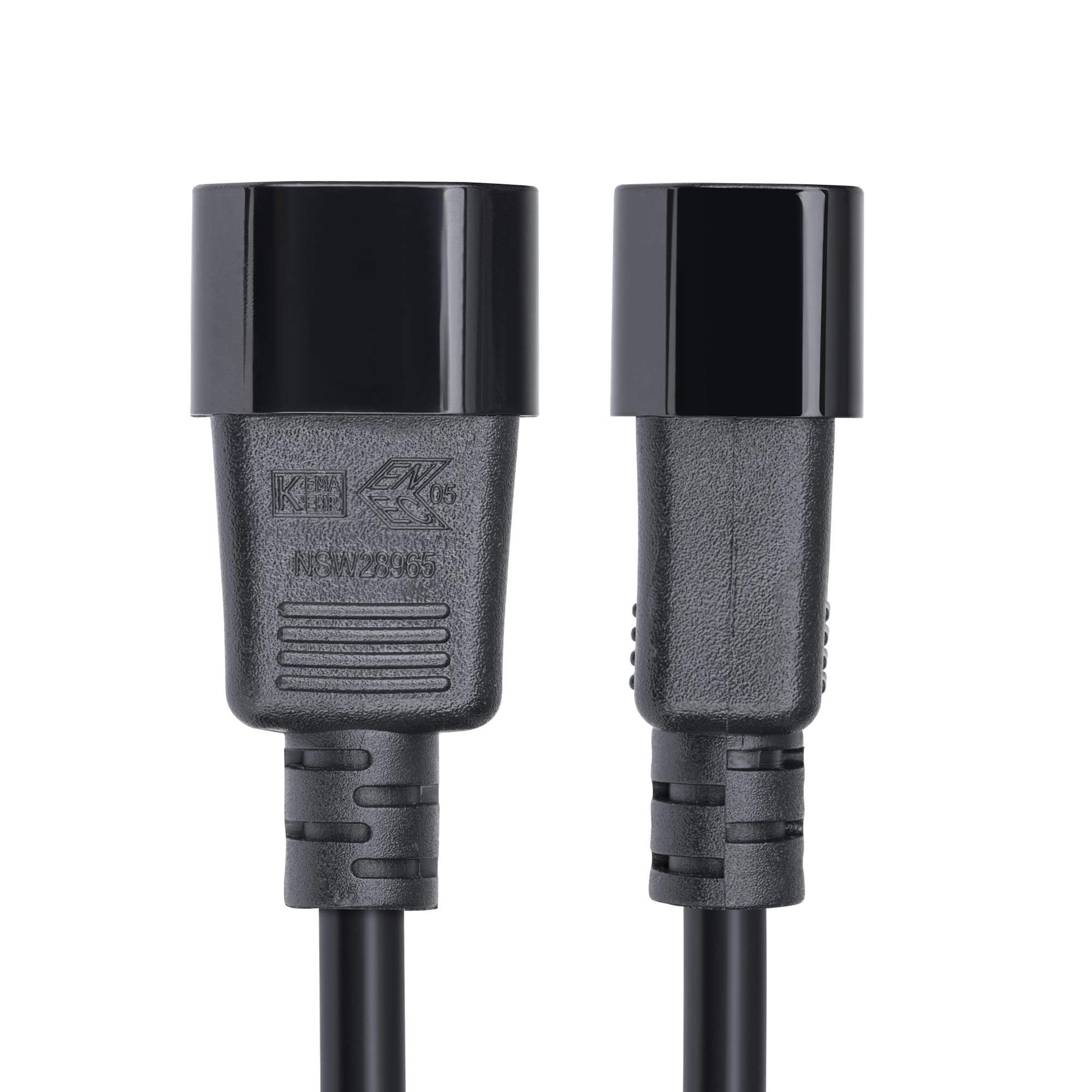 StarTech.com 4.5m Power Extension Cord, C14 to C13, 15A 250V, KEMA-KEUR - Rallonge de câble d'alimentation - IEC 60320 C14 pour power IEC 60320 C13 - CA 250 V - 15 A - 4.6 m - moulé - noir