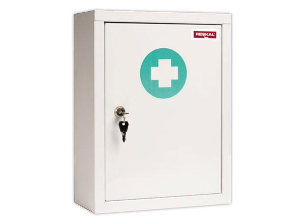 1 Armoire à pharmacie blanche