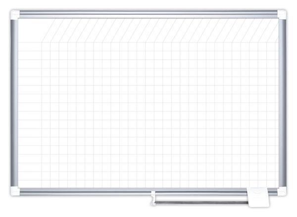 1 Planning magnétique Kanban 180 x 120 cm- Cases 25x25 mm