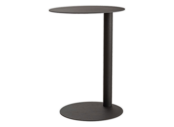 1 Table d'appoint ronde EasyDesk gris anthracite diam 40 cm