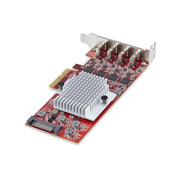 4-Port USB Type-C PCIe Card, USB 3.2 10Gbps, USB-C PCI Express Expansion Card, 4x Independent USB Controllers, TAA-Compliant