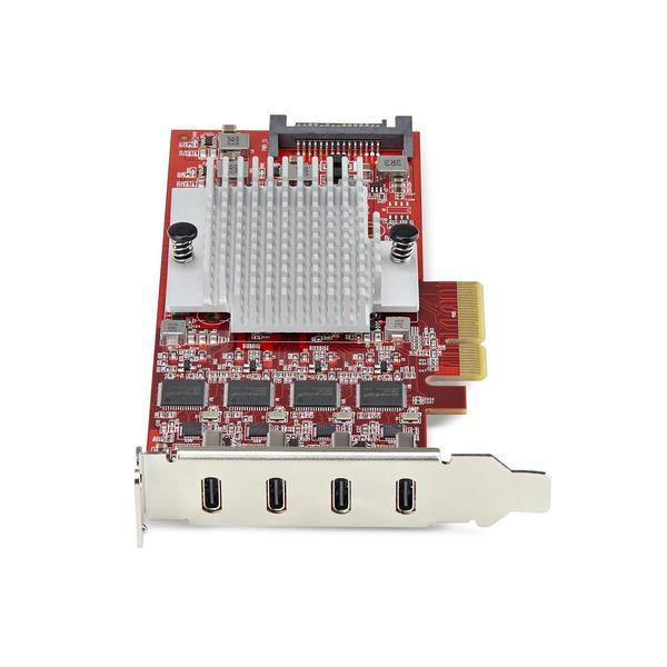 4-Port USB Type-C PCIe Card, USB 3.2 10Gbps, USB-C PCI Express Expansion Card, 4x Independent USB Controllers, TAA-Compliant