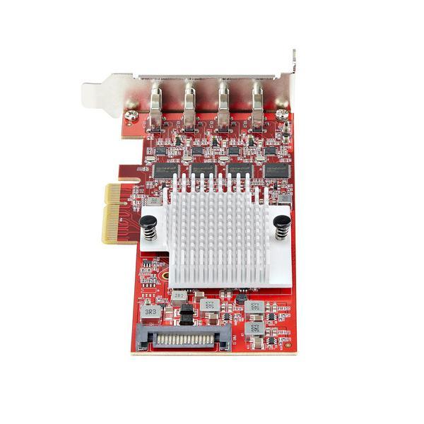 4-Port USB Type-C PCIe Card, USB 3.2 10Gbps, USB-C PCI Express Expansion Card, 4x Independent USB Controllers, TAA-Compliant