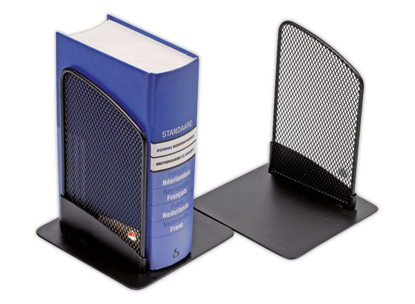 1 Serre-livres Mesh en métal noir