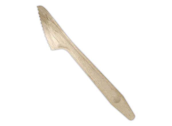1 Lot de 100 Couteaux bois 16,5 cm