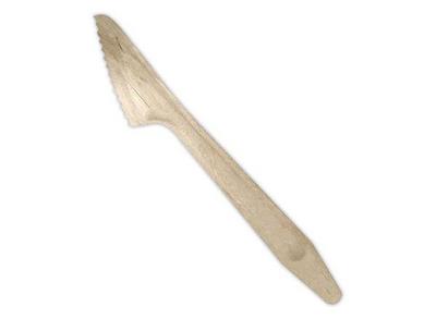 1 Lot de 100 Couteaux bois 16,5 cm