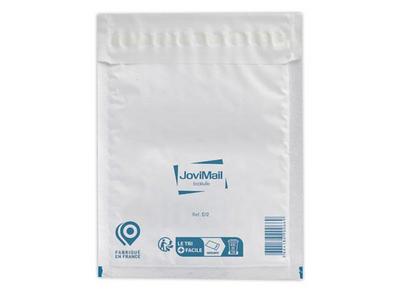 1 Boite de 100 Pochettes à bulles d'air polyéthylène JOVIMAIL blanc, 220x260 mm