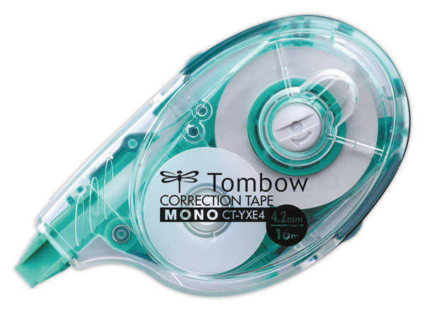 1 Correcteur latéral TOMBOW dévidoir de 16 m- largeur de bande 4,2 mm.