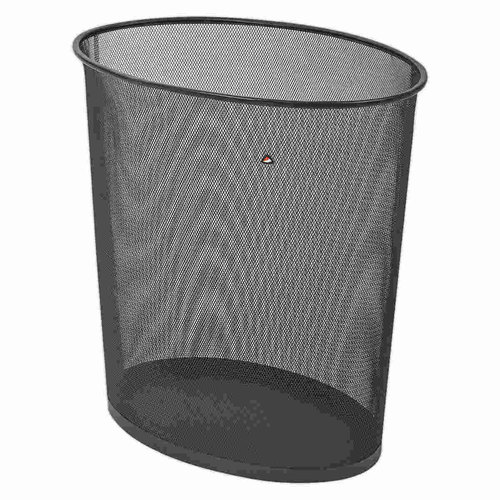 1 Corbeille à papier métal mesh 40L noire