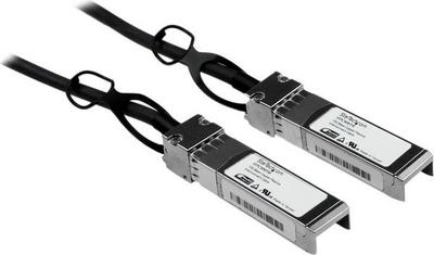 StarTech.com Câble réseau passif SFP+ 10 GbE à connexion directe twinax en cuivre de 1 m - Cordon SFP+ 10GBase-CU compatible Cisco - Câble à attache directe - SFP+ pour SFP+ - 1 m - twinaxial - pour P/N: ET10GSFP, PEX10000SFPI, PEX10GSFP4I, PEX20000SFPI