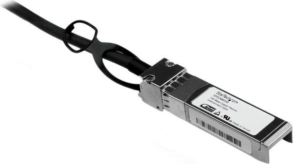 StarTech.com Câble réseau passif SFP+ 10 GbE à connexion directe twinax en cuivre de 1 m - Cordon SFP+ 10GBase-CU compatible Cisco - Câble à attache directe - SFP+ pour SFP+ - 1 m - twinaxial - pour P/N: ET10GSFP, PEX10000SFPI, PEX10GSFP4I, PEX20000SFPI